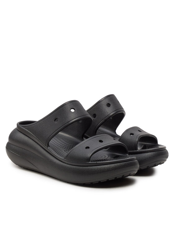 Crocs Crocs Klapki Classic Crush Sandal 207670 Czarny