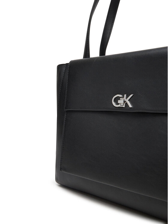Calvin Klein Calvin Klein Kabelka Ck Re-Lock Medium Shopper LV04F3223G Černá