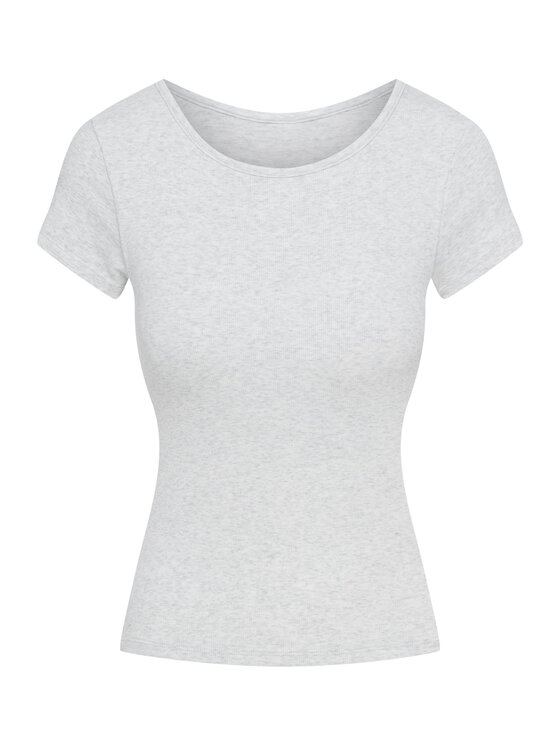 Esotiq Esotiq Bluzka 46026 Szary Regular Fit