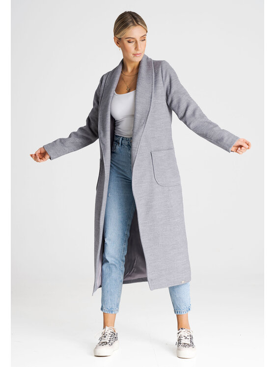 FIGL FIGL Kabát M991 Sivá Regular Fit