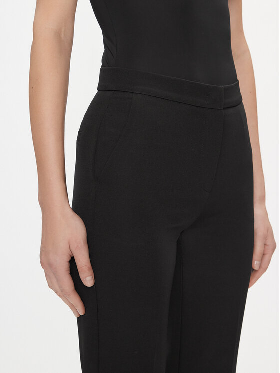 Maryley Maryley Hlače 24EB587/43NE Crna Relaxed Fit