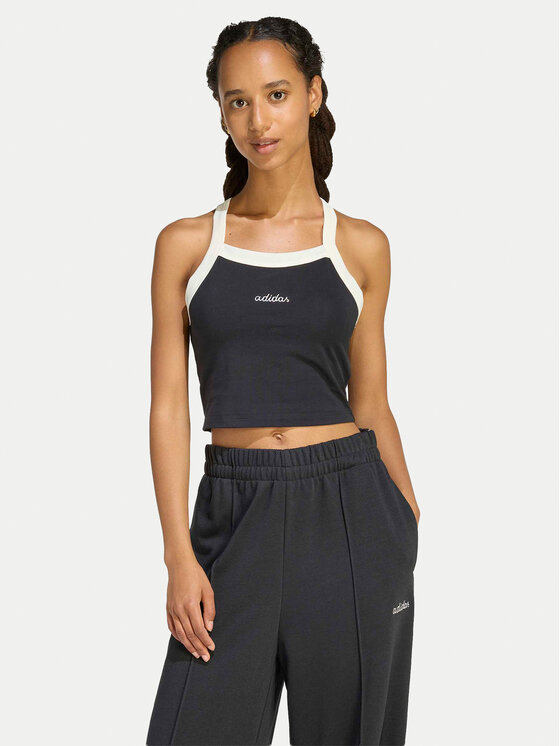 adidas adidas Marškinėliai Seasonal Essentials Colorpop KC3936 Juoda Slim Fit