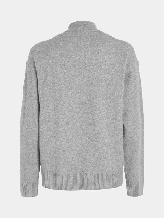 Calvin Klein Calvin Klein Sweter K10K111960 Szary Regular Fit