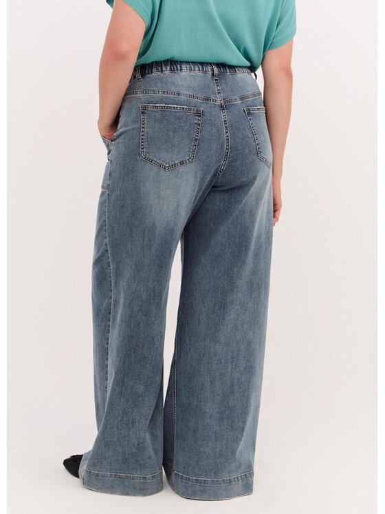 Fiorella Rubino Fiorella Rubino Jeansy P484T005236N024 Niebieski Over Fit