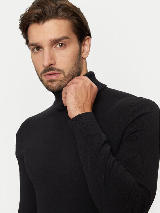 U.S. Polo Assn. U.S. Polo Assn. Rolák MUP3798 Černá Slim Fit