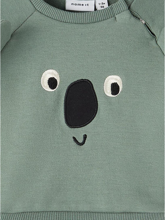 NAME IT NAME IT Felpa 13212765 Verde Regular Fit
