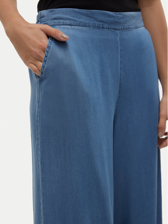 Vero Moda Vero Moda Kalhoty culottes Bree 10304861 Modrá Wide Leg