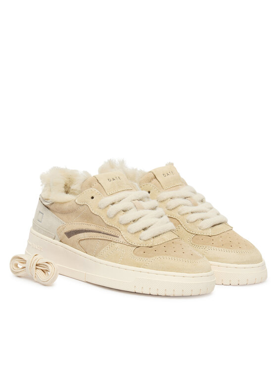 D.A.T.E. D.A.T.E. Sneakersy Torneo Pure Fur Mono W431-TPF-MN Beżowy
