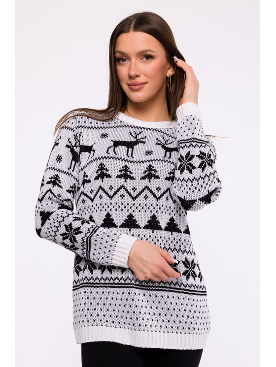 Made of Emotion Made of Emotion Maglione MXS09 Bianco Comfort Fit