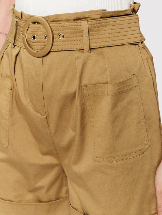 Morgan Morgan Pantaloncini di tessuto 221-SHOFI.F Beige Regular Fit