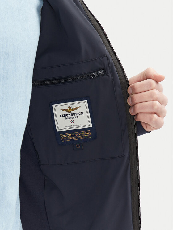 Aeronautica Militare Aeronautica Militare Kurtka przejściowa 251AF498F559 Granatowy Regular Fit