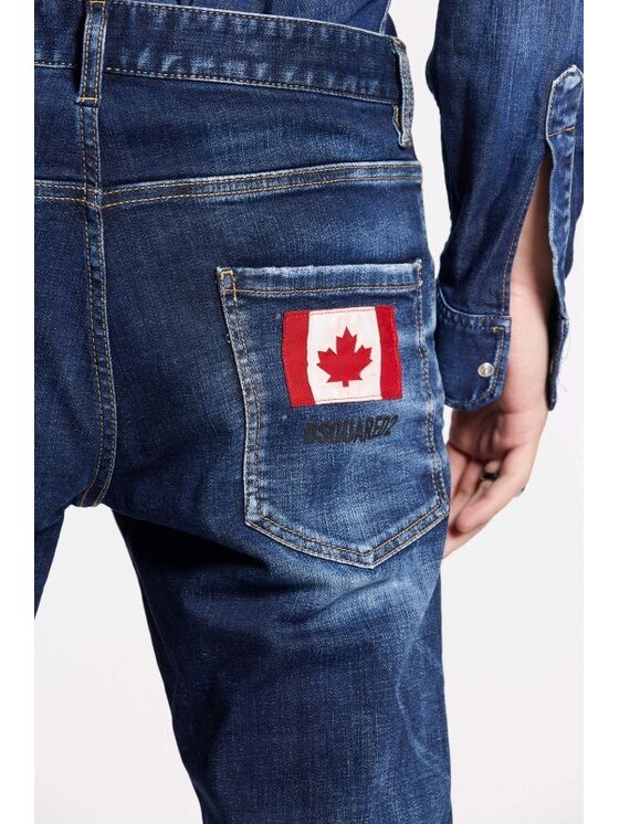Dsquared2 Dsquared2 Jeansy S74LB1336 S30664/470 Modrá Tight Fit