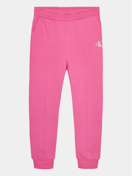 Calvin Klein Jeans Calvin Klein Jeans Pantaloni trening Logo IG0IG02285 Roz Regular Fit
