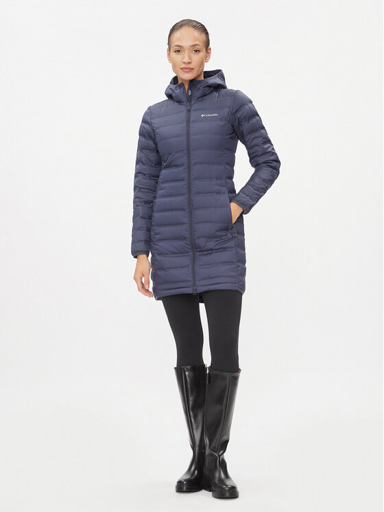 Columbia Columbia Pūkinė striukė Down Long Jacket 1859672 Tamsiai mėlyna Regular Fit
