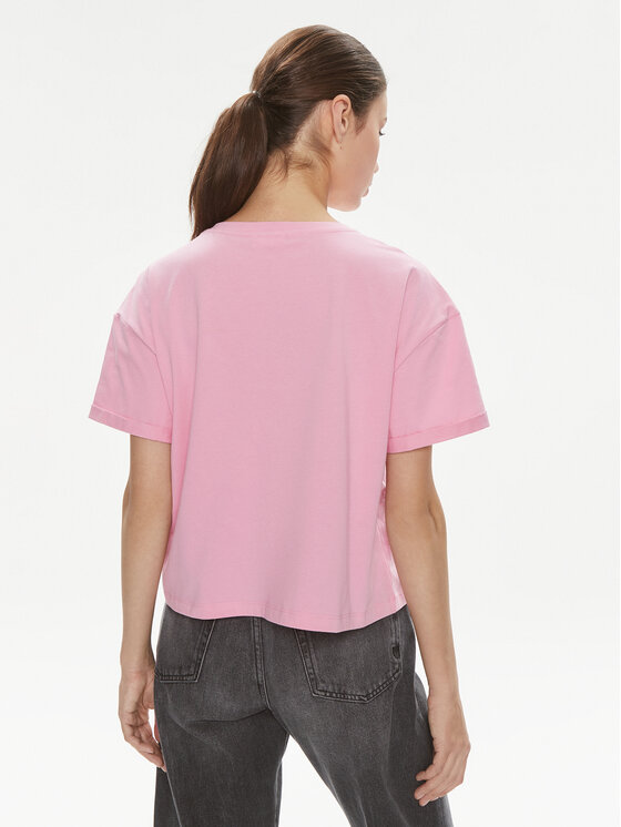 Liu Jo Liu Jo Tričko Moda M/C MA4326 J5904 Ružová Relaxed Fit