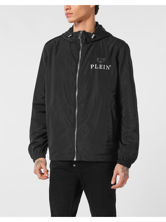 PHILIPP PLEIN PHILIPP PLEIN Wiatrówka 25613 Czarny Regular Fit