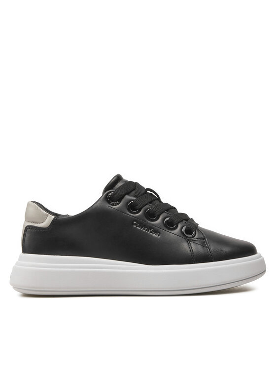 Sneakers Calvin Klein Cupsole Lace Up Lth HW0HW02085 Negru