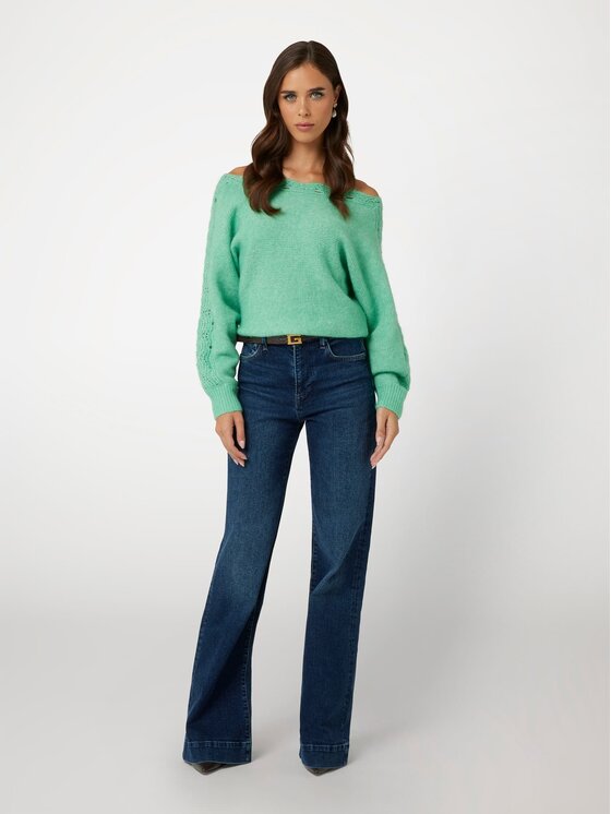 Guess Guess Πουλόβερ 169463 Πράσινο Classic Fit