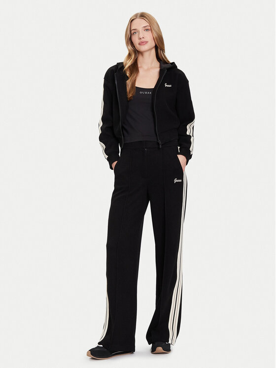 Guess Guess Штани палаццо V5BB16 KCX52 Чорний Wide Leg