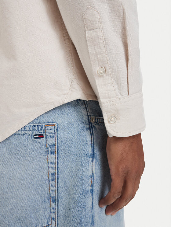 Tommy Jeans Tommy Jeans Πουκάμισο DM0DM21298 Ανοιχτό μπεζ Regular Fit