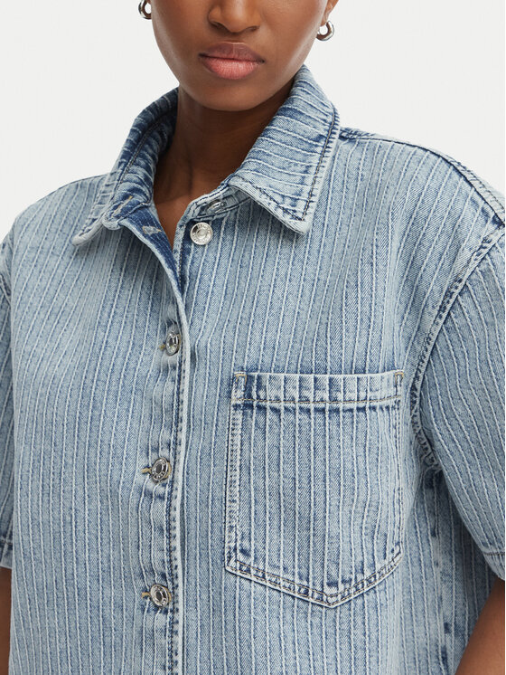 HUGO HUGO camicia di jeans Gesila_1 50559758 Celeste Relaxed Fit