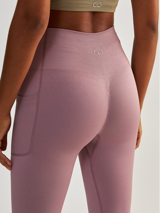 BeShaped BeShaped Legginsy z Kieszeniami Lift Me Up Fioletowy Shaping Fit