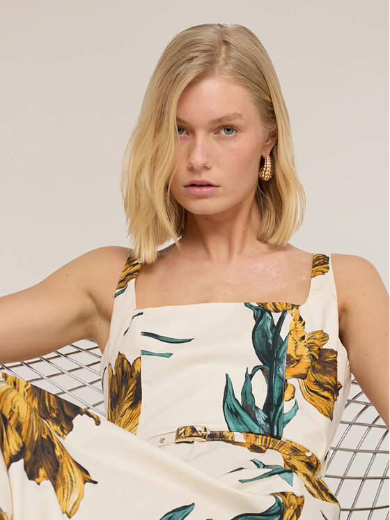 Motivi Motivi Vestito da giorno 7550Q203638N001 Bianco Regular Fit