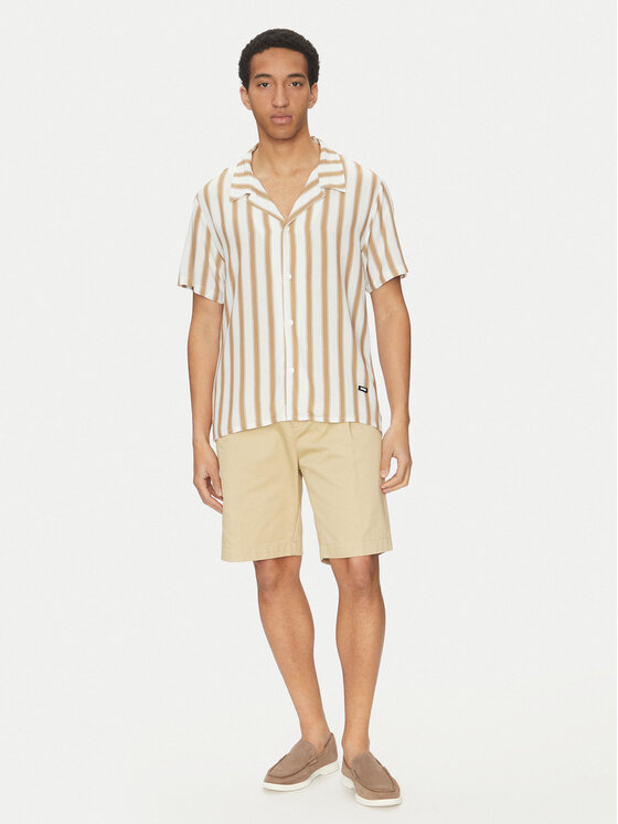 BOSS BOSS Сорочка Beach 50535793 Бежевий Regular Fit