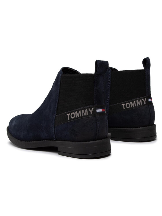 Tommy Jeans Tommy Jeans Ghete Jodhpur Essential Suede Chelsea Boot EN0EN01148 Bleumarin