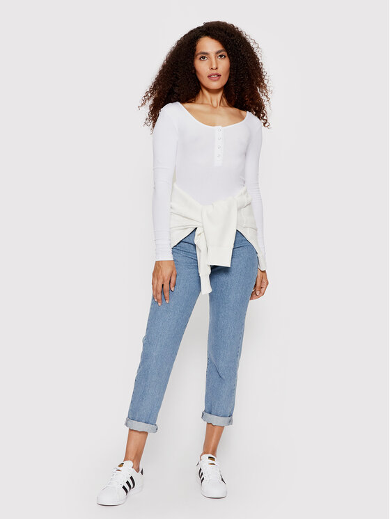 Pieces Pieces Halenka Kitte 17101437 Bílá Slim Fit