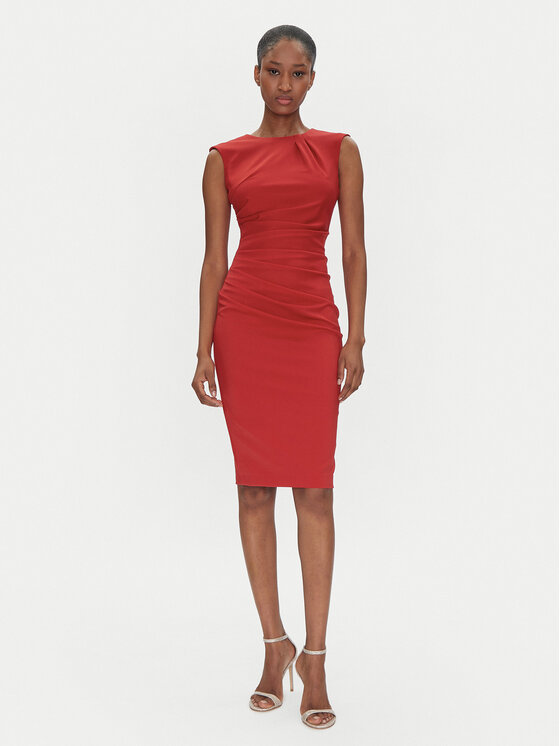 Rinascimento Rinascimento Rochie cocktail CFC0122548003 Roșu Regular Fit