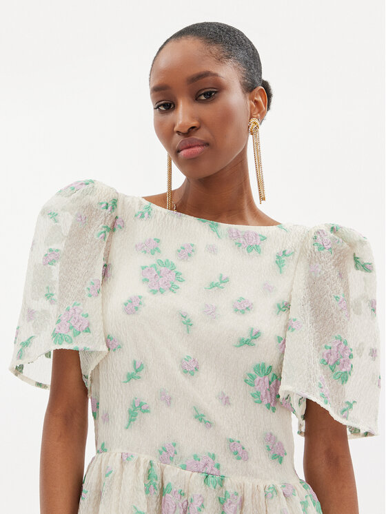 Custommade Custommade Ежедневна рокля Jamina 999395482 Екрю Regular Fit