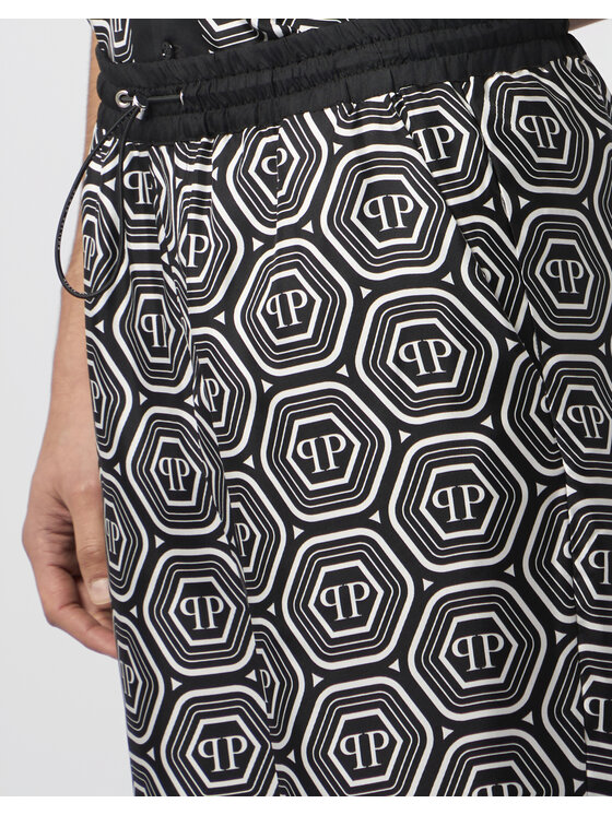 PHILIPP PLEIN PHILIPP PLEIN Szorty materiałowe 30486 Czarny Regular Fit
