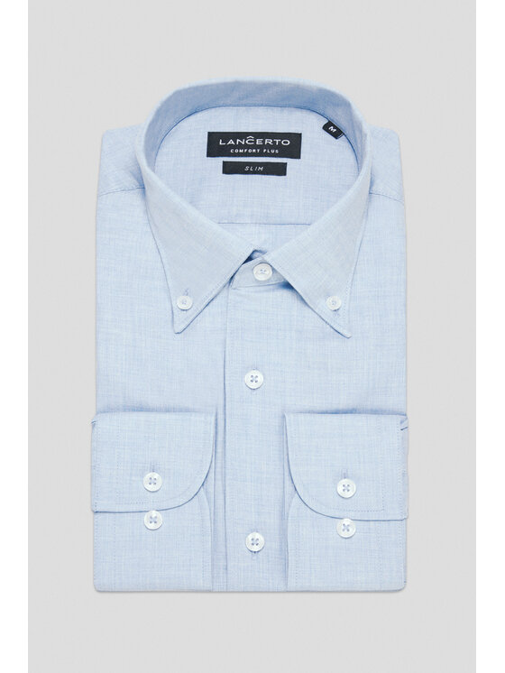 Lancerto Lancerto Koszula Tone KO073224000010 Niebieski Slim Fit