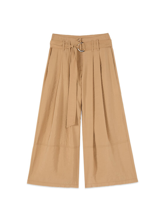 Oltre Oltre Pantaloni di tessuto P06MR009707N002 Crema Regular Fit