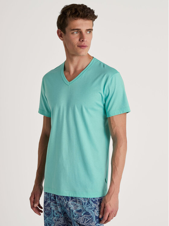 Calida Calida T-Shirt 14188 Niebieski Regular Fit