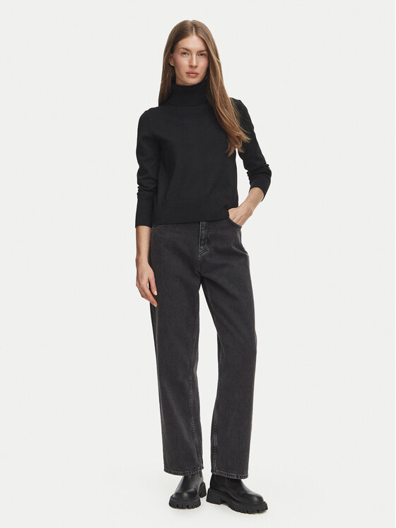 HUGO HUGO Traperice 50567305 Crna Straight Leg