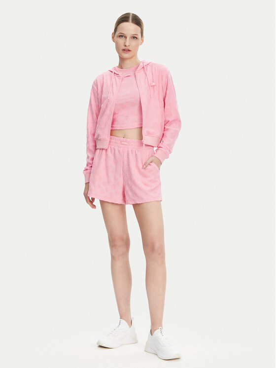 Guess Guess Mikina V5GQ00 KCT02 Ružová Regular Fit