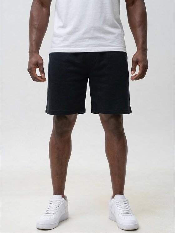 Jigga Wear Jigga Wear Szorty materiałowe Krótkie spodenki dresowe 131099 Czarny Regular Fit