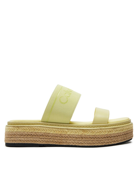 Calvin Klein Natikači Wedge Slide He HW0HW01966 Rumena