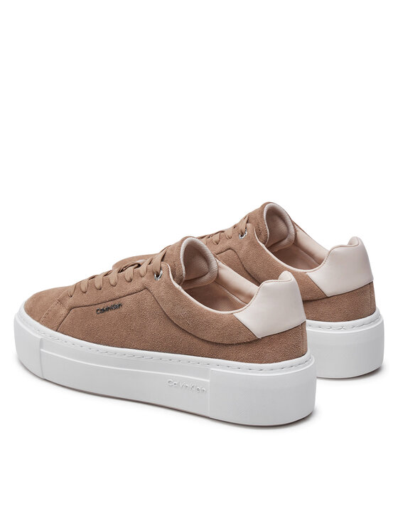 Calvin Klein Calvin Klein Superge Flatform Cup Lace Up W/Ml HW0HW02282 Rjava