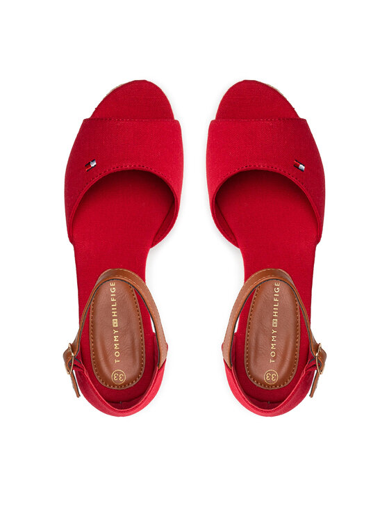 Tommy hilfiger red sandals discount