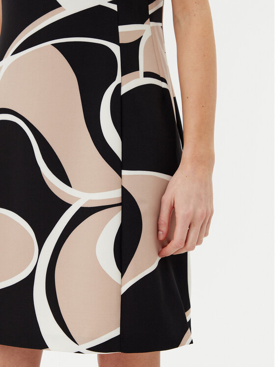 DKNY DKNY Koktejlové šaty DD5N3H47 Černá Regular Fit