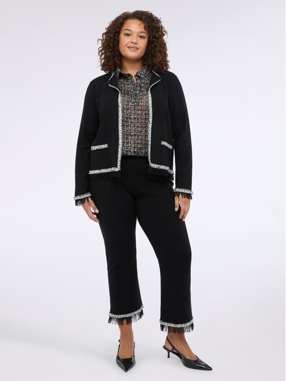 Fiorella Rubino Fiorella Rubino Pantaloni di tessuto P619L002271N033 Nero Flare Fit