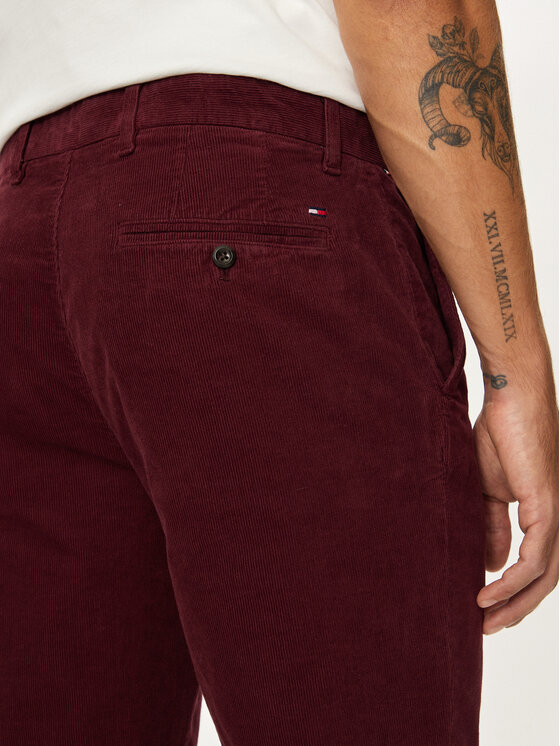 Tommy Hilfiger Tommy Hilfiger Штани з тканини MW0MW32932 Бордовий Regular Fit