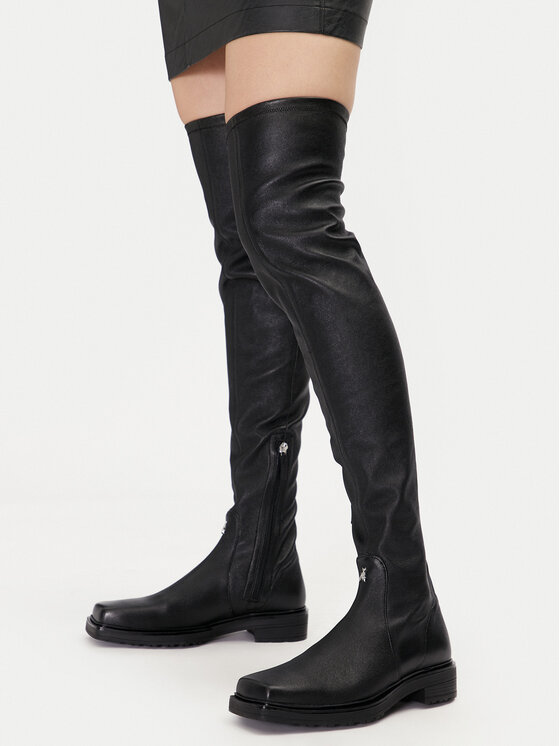 Patrizia Pepe Cizme lungi muschetar 2Y0030/L121 Negru
