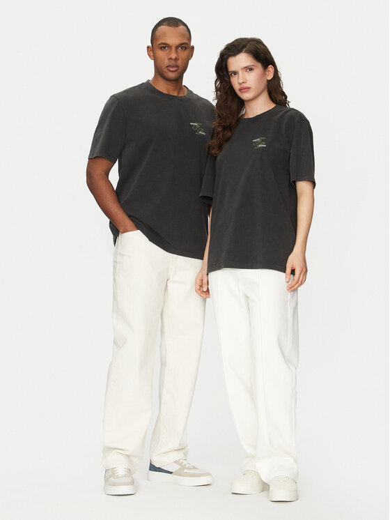 Filling Pieces Filling Pieces T-Shirt Unisex Topiary 7449984 Szary Regular Fit