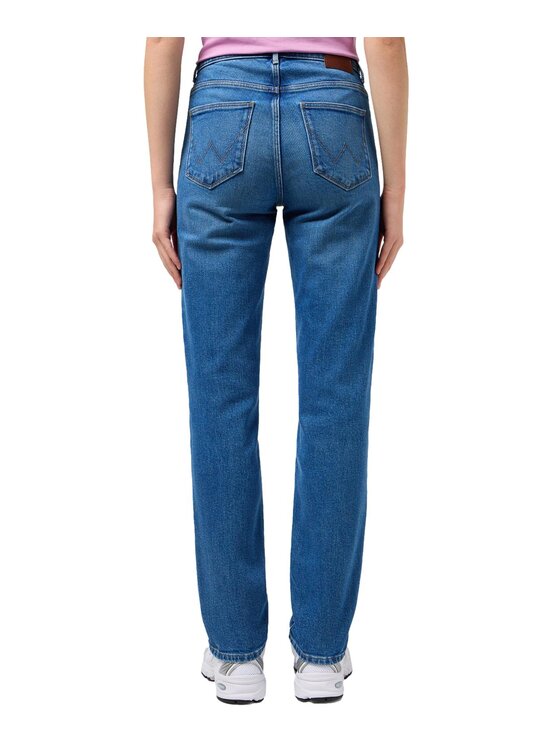 Wrangler Wrangler Jeansy Straight Niebieski Straight Fit