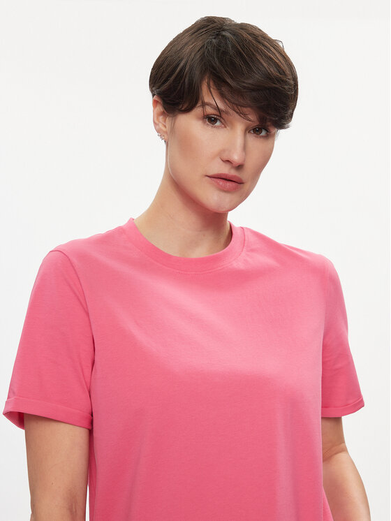Pieces Pieces Тишърт Ria 17086970 Розов Regular Fit
