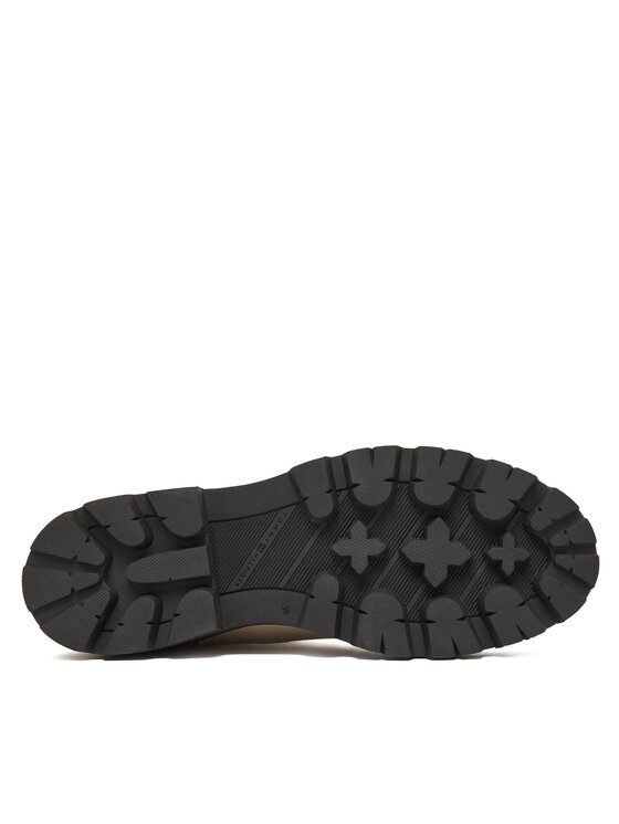 Tommy Hilfiger Tommy Hilfiger Klassische Stiefeletten Lthr Low Chelsea FW0FW08775 Écru